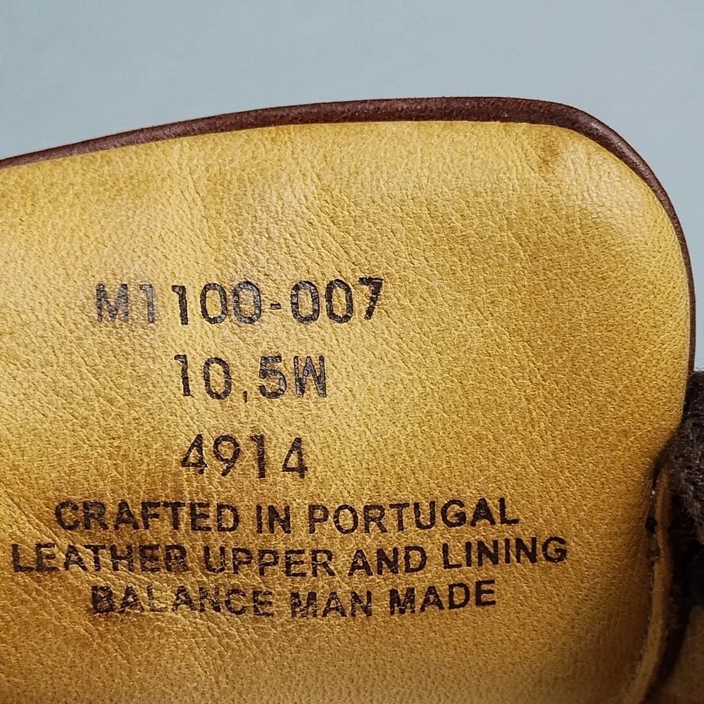 Samuel Hubbard Oxford Shoes Mens US Size 10.5W Brown Leather Round Toe M1100-007